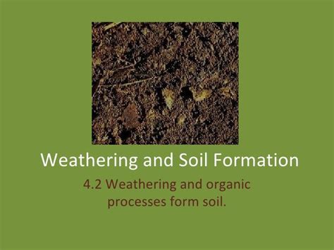 4.2 Weathering And Soil Formation