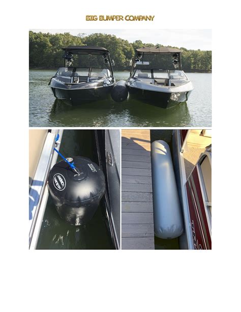 Inflatable boat fenders for boat to boat tie ups and docking. Comes in ...