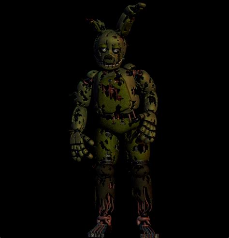 Springtrap v2 [FUll MODEL RENDER] (W.I.P) by CoolioArt on DeviantArt