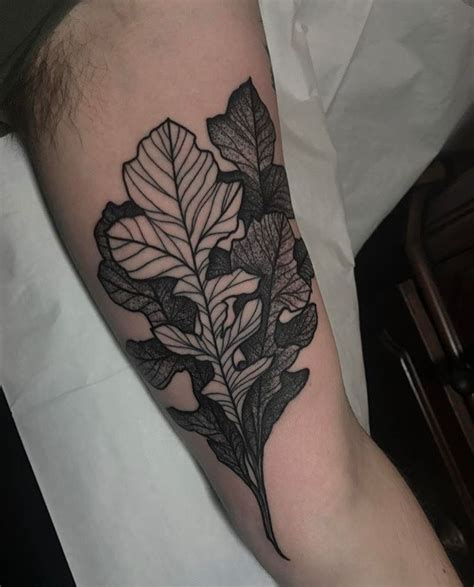 Oak Leaves Tattoo