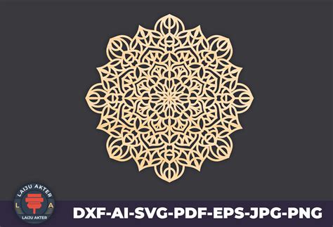 3d Mandala Svg Files for Cricut Graphic by LaijuAkter · Creative Fabrica