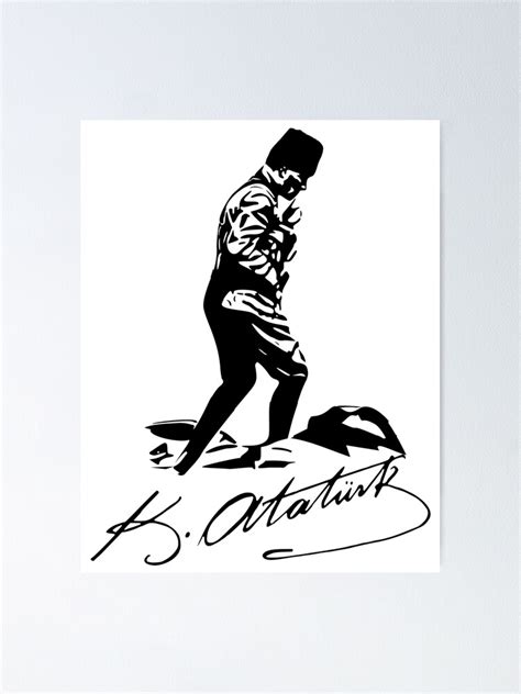 "Mustafa Kemal Ataturk Imza" Poster by emeksedesign | Redbubble