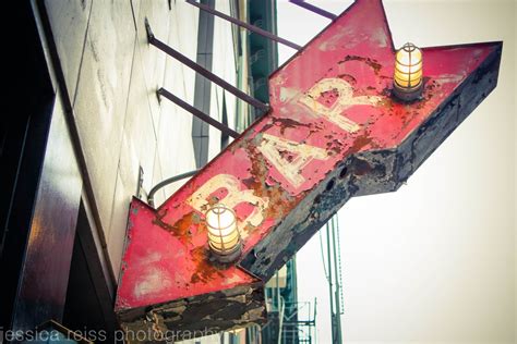 Bar Sign Art Print Bar Decor Vintage Rustic Industrial Home