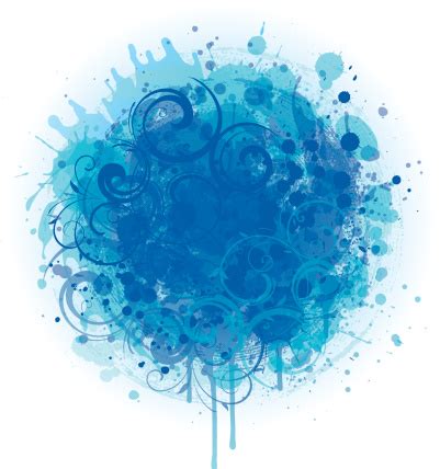 Blue Splash Background Stock Illustration - Download Image Now - iStock