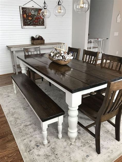 5 Farmhouse Table Designs to Replace Your Old One in 2020 | Dining room remodel, Farmhouse dining