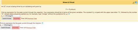 Solved Driven LC Circuit An LC circuit is being driven by an | Chegg.com