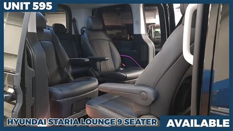 595 Hyundai Staria Lounge 9 Seater Abyss Black/Monotone Black - YouTube