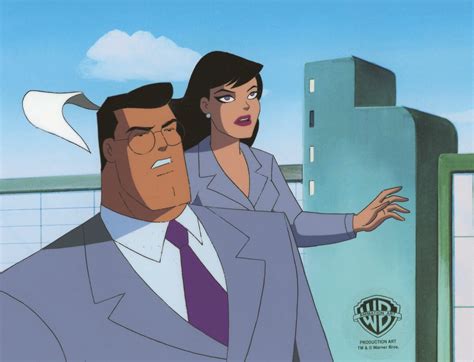 Superman the Animated Series Original Production Cel: Clark Kent and Lois Lane | Superman the ...