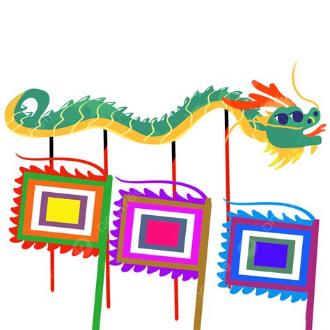Vietnamese Dragon Clipart Transparent PNG Hd, Vietnamese Qioner Festival Color Flag And Green ...