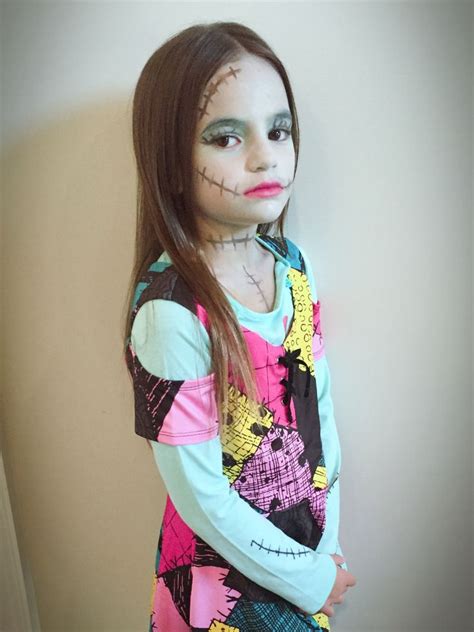 Sally costume, Sally face make up, nightmare before Christmas, kids ...