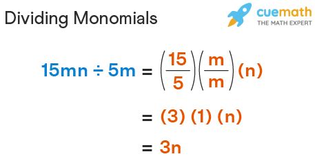 Dividing Monomials - Rules, Examples, and FAQs.