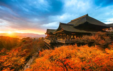 Descargar fondos de pantalla Lugo del Templo Kiyomizudera, 4k, japonés monumentos, otoño ...