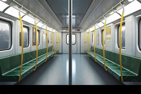 Premium AI Image | Metro train interior