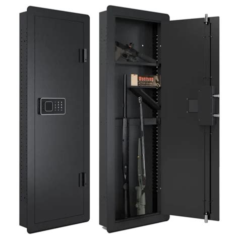 WALL GUN SAFE,HIDDEN Wall Safes Between the Studs for Home Rifle and ...