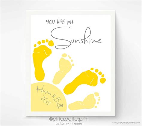 Crafty Catch: PitterPatterPrint - Baby Footprint Art - Little Fish