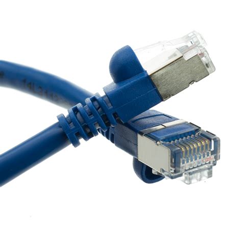 7ft Cat5e Blue Shielded Ethernet Patch Cable