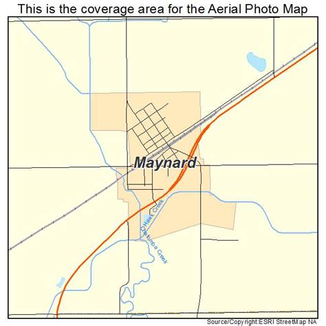 Aerial Photography Map of Maynard, MN Minnesota