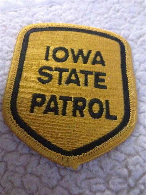 Iowa State Patrol | State Police/Highway Patrol Patches | Pinterest