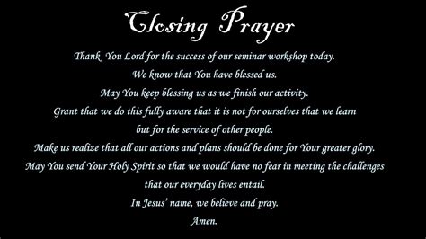 1 minute Closing Prayer for Seminar Workshop - YouTube