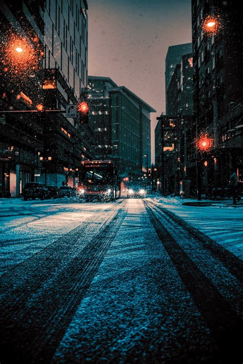 Winter Night City - Free photo on Pixabay - Pixabay