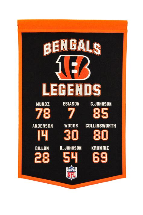 Cincinnati Bengals Legends Banner - 14 | Cincinnati bengals, Bengals, Cincinnati