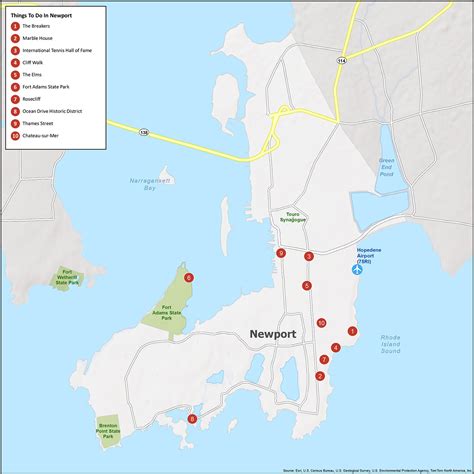 Newport Rhode Island Map - GIS Geography