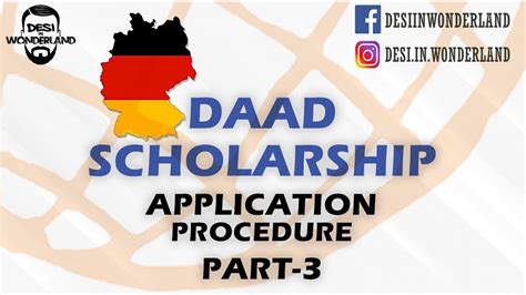 DAAD Scholarship - Application procedure - Part 3 - YouTube