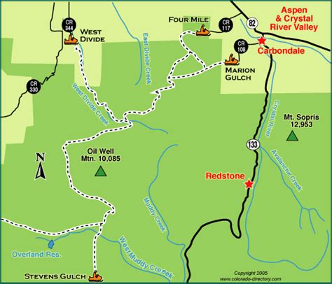 Carbondale Snowmobile Trails Map | Colorado Vacation Directory