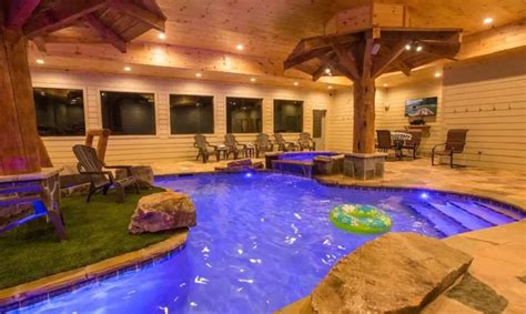 12 Airbnbs with Resort-Caliber Indoor Pools | Indoor pool, Tennessee cabins, Indoor swimming pools