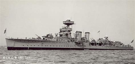 HMS Curlew, C Class Light Cruiser , photographed in '37. Part of the ...