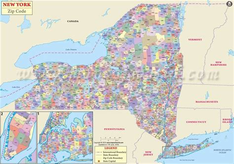 New York County Zip Code Map - United States Map