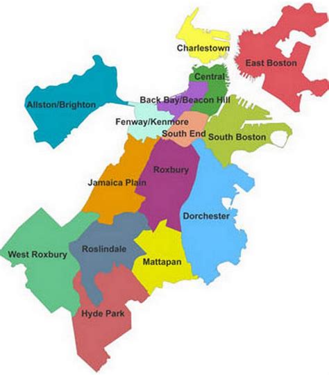 Image result for boston neighborhood map | Boston neighborhoods, The neighbourhood, East boston