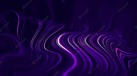 Premium . Wave abstract purple wave animation seamless loop purple technology background HD ...