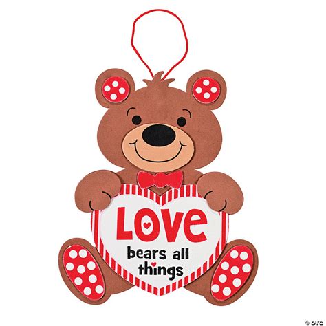 Love Bears All Things Sign Craft Kit | Oriental Trading