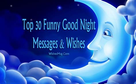 30 Funny Good Night Messages and Wishes - WishesMsg