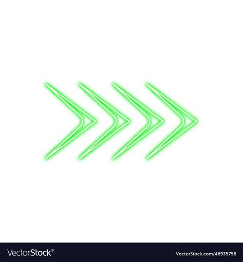 Neon arrow Royalty Free Vector Image - VectorStock