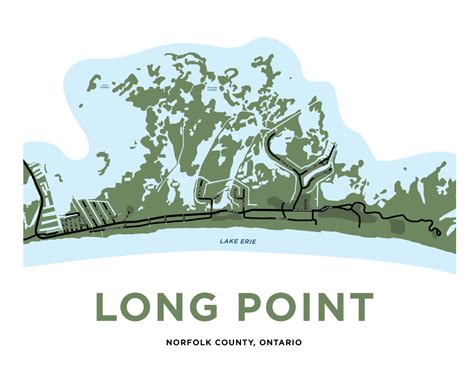 Long Point Map Print - Residential – Jelly Brothers