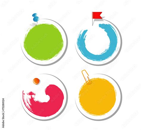 Colorful blob design stickers Stock Vector | Adobe Stock