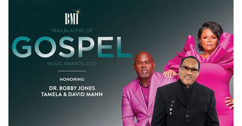 GOSPEL GREATS TAMELA AND DAVID MANN AND DR. BOBBY JONES TO BE HONORED ...