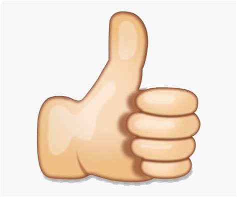 Thumbs Up Hand Emoji Clipart Point Transparent Png - Thumbs Up ...