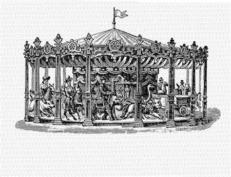 Merry Go Round Drawing at PaintingValley.com | Explore collection of ...