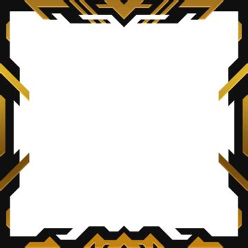 Luxury Gold And Black Square Border, Luxury Border, Square, Gold PNG and Vector with Transparent ...