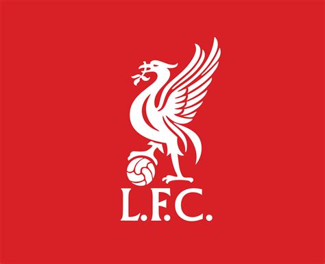 Liverpool Club Symbol White Logo Premier League Football Abstract ...