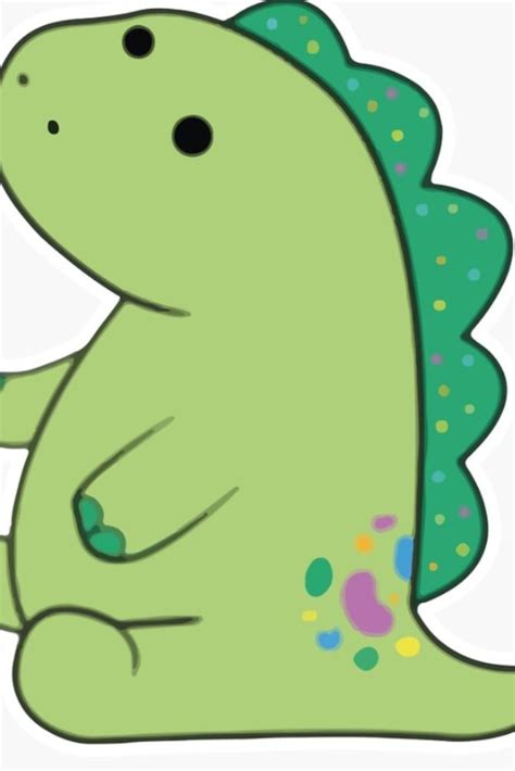 pickle the dinosaur Sticker by Arthur Martin | Dinosaur stickers ...