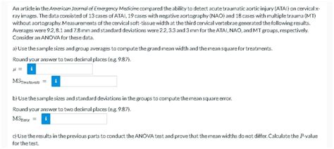 Answered: An article in the American Journal of… | bartleby