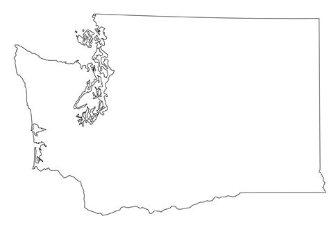 Washington State Outline Vector at GetDrawings | Free download