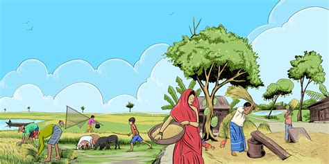 A Village of Bangladesh - Cartoonist ARiF