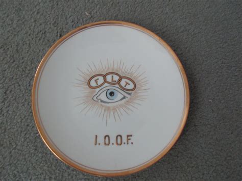 Vintage International Order of Odd Fellows Plate - All Seeing Eye- FLT | Odd fellows ...