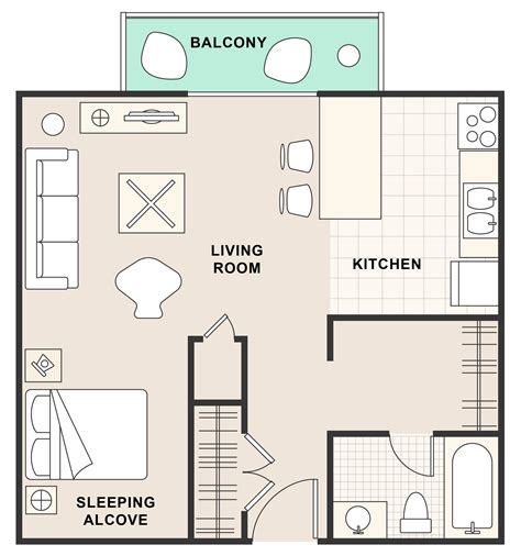 Floorplans – Oak Creek Apartments