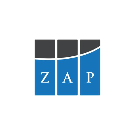 ZAP letter logo design on white background. ZAP creative initials letter logo concept. ZAP ...